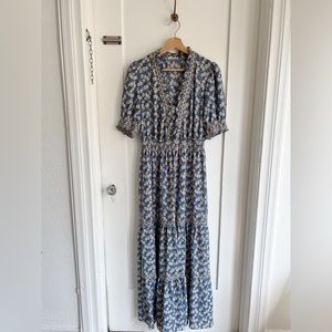Max Studio Blue Maxi Floral Dress
